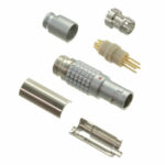 FGG.0B.304.CLAD56Z Lemo Push-Pull Connector Plug, Male Pins 4 Position Solder Cup