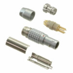 FGG.0B.305.CLAD56 Lemo Push-Pull Connector Plug, Male Pins 5 Position Solder Cup