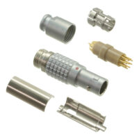 FGG.0B.309.CLAD52Z Lemo Push-Pull Connector Plug, Male Pins 9 Position Solder Cup