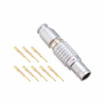 FGG.1B.308.CYCD52Z Lemo Push-Pull Connector Plug, Male Pins 8 Position Crimp