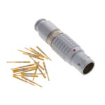 FGG.2B.319.CYCD62Z Lemo Push-Pull Connector Plug, Male Pins 19 Position Crimp