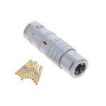 FGG.2K.312.CYCC60 Lemo Push-Pull Connector Plug, Male Pins 12 Position Crimp