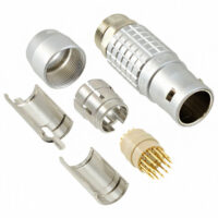 FGG.3B.322.CLAD10 Lemo Push-Pull Connector Plug, Male Pins 22 Position Solder Cup