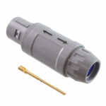 FGG.3P.306.PLWD75G Lemo Push-Pull, Detent Lock Connector Plug, Male Pins 7 (6 + PE) Position Solder Cup