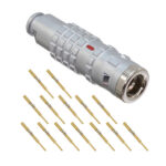 FGG.1K.314.CYCC55 Lemo Push-Pull Connector Plug, Male Pins 14 Position Crimp