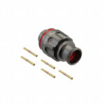 FGS.1M.305.XLMT Lemo Threaded Connector Plug, Female Sockets 5 Position Crimp