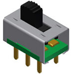 GF-126-0159 CW Industries Slide Switch 3A 125V DPDT