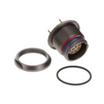 HEN.2M.310.XLNP Lemo Threaded Connector Receptacle, Female Sockets 10 Position Solder