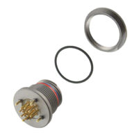 HEN.2M.312.XLNP Lemo Threaded Connector Receptacle, Female Sockets 12 Position Solder