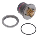 HEN.2M.319.XLNP Lemo Threaded Connector Receptacle, Female Sockets 19 Position Solder