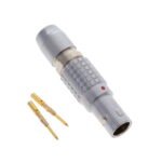 FGG.0B.302.CYCD52 Lemo Push-Pull Connector Plug, Male Pins 2 Position Crimp