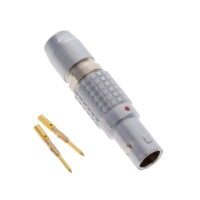 FGG.0B.302.CYCD52 Lemo Push-Pull Connector Plug, Male Pins 2 Position Crimp