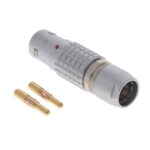 FGG.3B.302.CYCD12 Lemo Push-Pull Connector Plug, Male Pins 2 Position Crimp