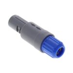 PAG.M0.2GL.AC52A Lemo Push-Pull, Detent Lock Connector Plug, Male Pins 2 Position Solder Cup