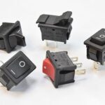 MR-212C4W-LBGB-A5NC CANAL Rocker Switch 12A 125/250VAC, WHITE