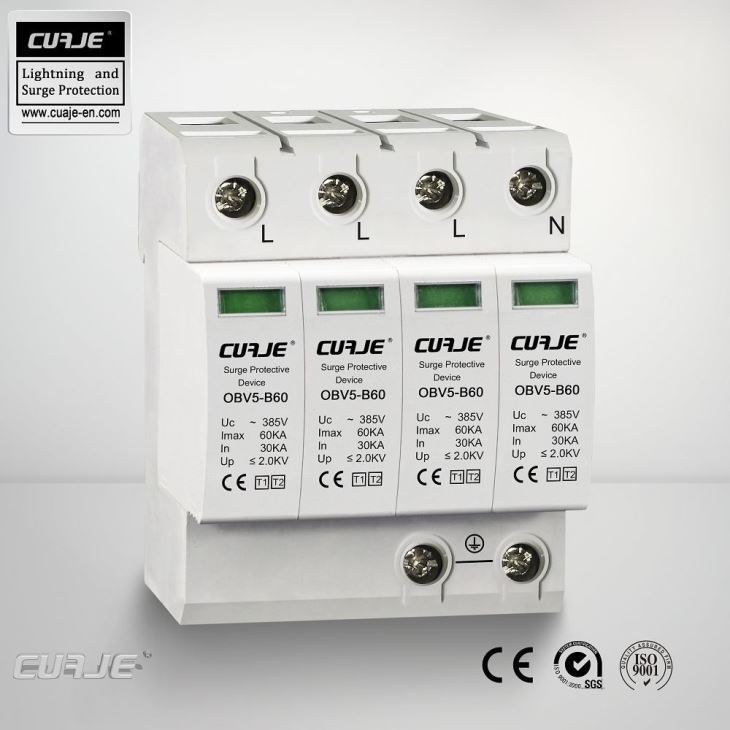OBV5-B60/4P CUAJE Surge Arrester For 3-Phase Power Supply Networks Trusted Distributor OBV5-B60/4P CUAJE Surge Arrester For 3-Phase Power Supply Networks