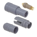PAA.M1.0GL.AC39G Lemo Push-Pull, Detent Lock Connector Plug, Male Pins 10 Position Solder Cup