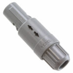 PAG.M0.2GL.AC52G Lemo Push-Pull, Detent Lock Connector Plug, Male Pins 2 Position Solder Cup