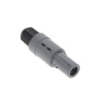 PAG.M0.9GL.AC65N Lemo Push-Pull, Detent Lock Connector Plug, Male Pins 9 Position Solder Cup