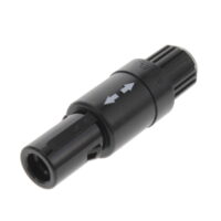 PAG.M0.9NL.AC65N Lemo Push-Pull, Detent Lock Connector Plug, Male Pins 9 Position Solder Cup