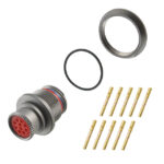 PEN.2M.310.XLMT Lemo Threaded Connector Receptacle, Female Sockets 10 Position Crimp