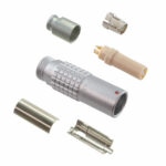 PHG.0B.304.CLLD52 Lemo Push-Pull Connector Receptacle, Female Sockets 4 Position Solder Cup