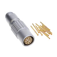 PHG.2B.310.CYMD92Z Lemo Push-Pull Connector Receptacle, Female Sockets 10 Position Crimp