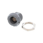 PLG.M0.4SL.LG Lemo Push-Pull, Detent Lock Connector Receptacle, Female Sockets 4 Position Solder Cup