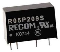 R05P15S/X2/R8 Recom DC/DC Converter 5Vin 1W Output 15V 66 mA SIP-7