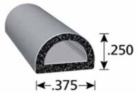 X-1153HT-SINGLE Trimlok D-Shaped Sponge Rubber Seal