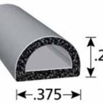 X1153HTSINGLE-GRGB Trimlok D-Shaped Sponge Rubber Seal