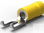 1-324581-1 TE Connectivity Yellow Fork Terminal Connector 10-12AWG 6 Stud Spade
