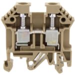 1005.2 Conta-Clip Connector Terminal Block 2-Poles Feed Through Beige