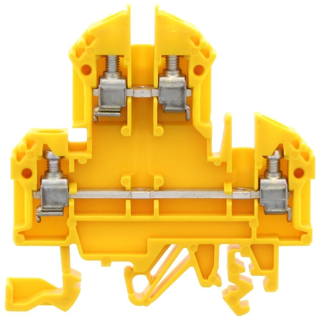 1020.8 Conta-Clip Connector Terminal Block 4-Poles Feed Through Yellow Trusted Distributor 1020.8 Conta-Clip Connector Terminal Block 4-Poles Feed Through Yellow