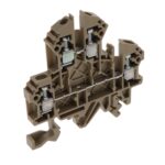 1206.2 Conta-Clip Connector Terminal Block 4-Poles Feed Through Beige