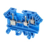 1210.5 Conta-Clip Connector Terminal Block 3-Poles Feed Through Blue