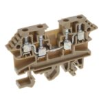 1211.2 Conta-Clip Connector Terminal Block 4-Poles Feed Through Beige