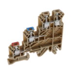 1260.2 Conta-Clip Connector Terminal Block 4-Poles Feed Through, Isolated (2) Beige