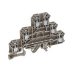 1261.2 Conta-Clip Connector Terminal Block 6-Poles Feed Through Beige