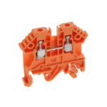 1296.3 Conta-Clip Connector Terminal Block 2-Poles Feed Through Orange