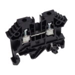 1296.4 Conta-Clip Connector Terminal Block 2-Poles Feed Through Black