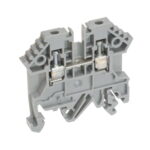1296.6 Conta-Clip Connector Terminal Block 2-Poles Feed Through Gray