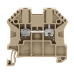 17100.2 Conta-Clip Connector Terminal Block 2-Poles Feed Through Beige