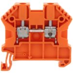 17104.3 Conta-Clip Connector Terminal Block 2-Poles Feed Through Orange