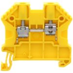 17104.8 Conta-Clip Connector Terminal Block 2-Poles Feed Through Yellow