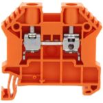 17108.3 Conta-Clip Connector Terminal Block 2-Poles Feed Through Orange