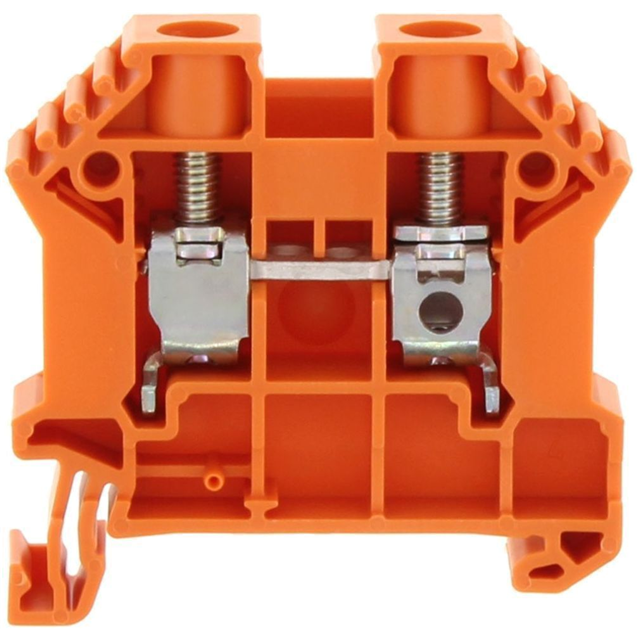 17112.3 Conta-Clip Connector Terminal Block 2-Poles Feed Through Orange Trusted Distributor 17112.3 Conta-Clip Connector Terminal Block 2-Poles Feed Through Orange