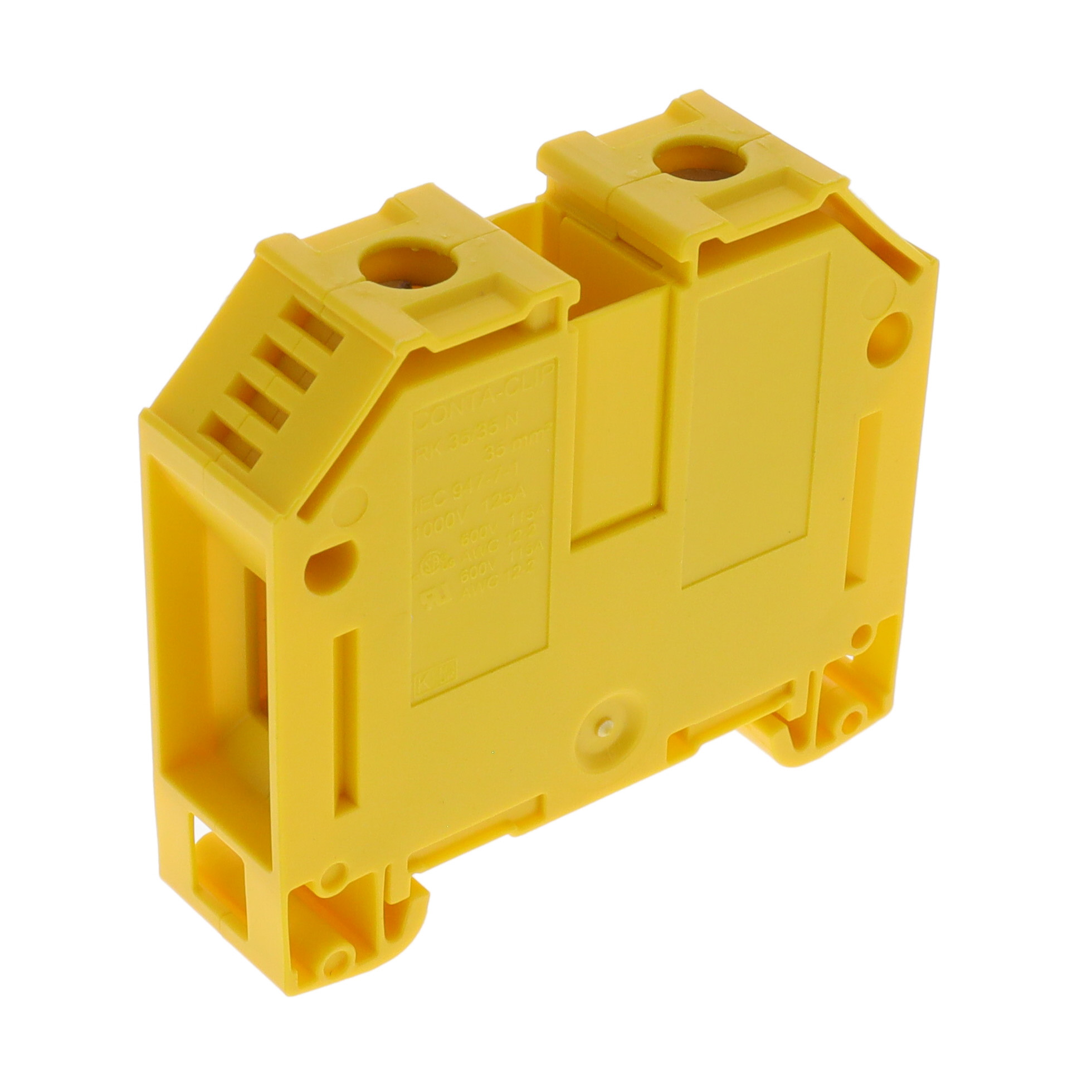 17370.8 Conta-Clip Connector Terminal Block 2-Poles Feed Through Yellow Trusted Distributor 17370.8 Conta-Clip Connector Terminal Block 2-Poles Feed Through Yellow