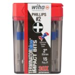 70242 Wiha Tools TERMINATORBLUE IMPACT BIT/S