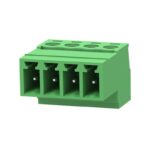 15EDGKR-3.81-04P-14-00L(H) Degson Terminal Block 4Position, Green